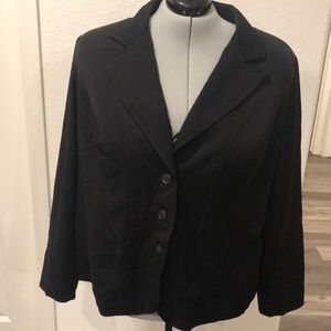 Lane Bryant Black Blazer 3/4X 28